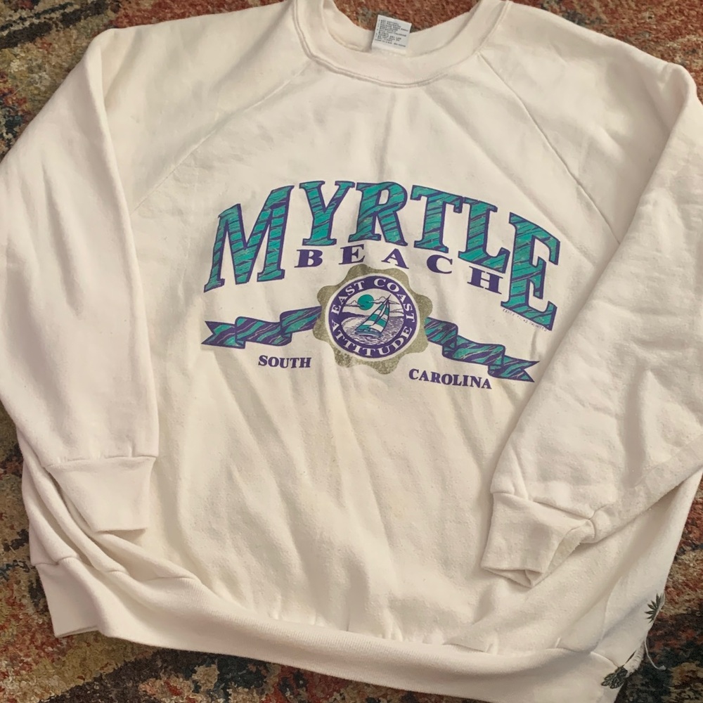 Myrtle Beach Cream Sweatshirt